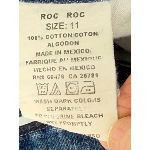 Tommy Hilfiger Vintage Women's Blue Denim Mini Skirt Size 11 Jean‎ Skirt - Picture 8 of 10